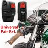 Universal Pair Classic Motorcycle Start Kill Horn Hazard Light Headlight Switch Power 12V