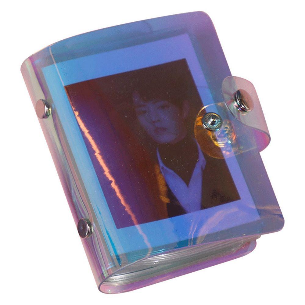 

Фотографии 3 дюйма Прозрачный Милый Блестящий Прочный Книга для хранения Сумка для карточек Фотоальбом Держатель для фотокарточек