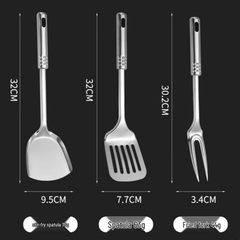Jiexing 10-Piece Stainless Steel Kitchen Utensil Set
