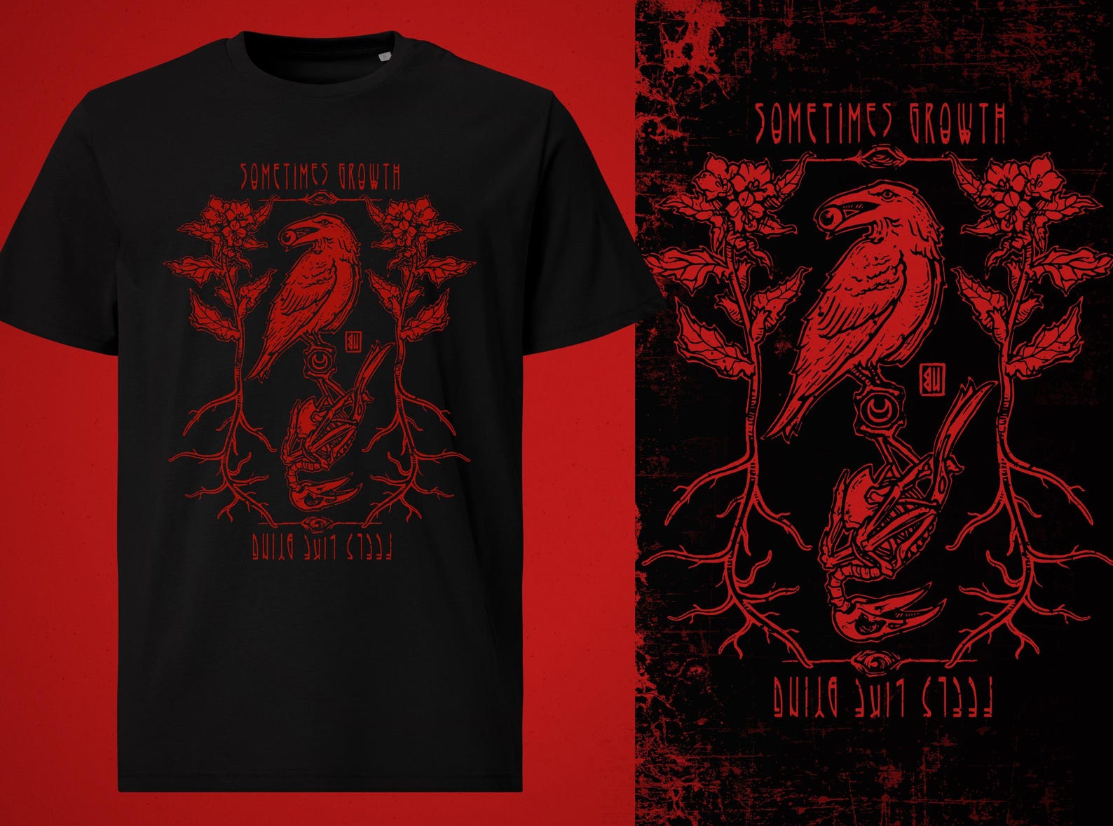 Crow Of Growth T-Shirt S
