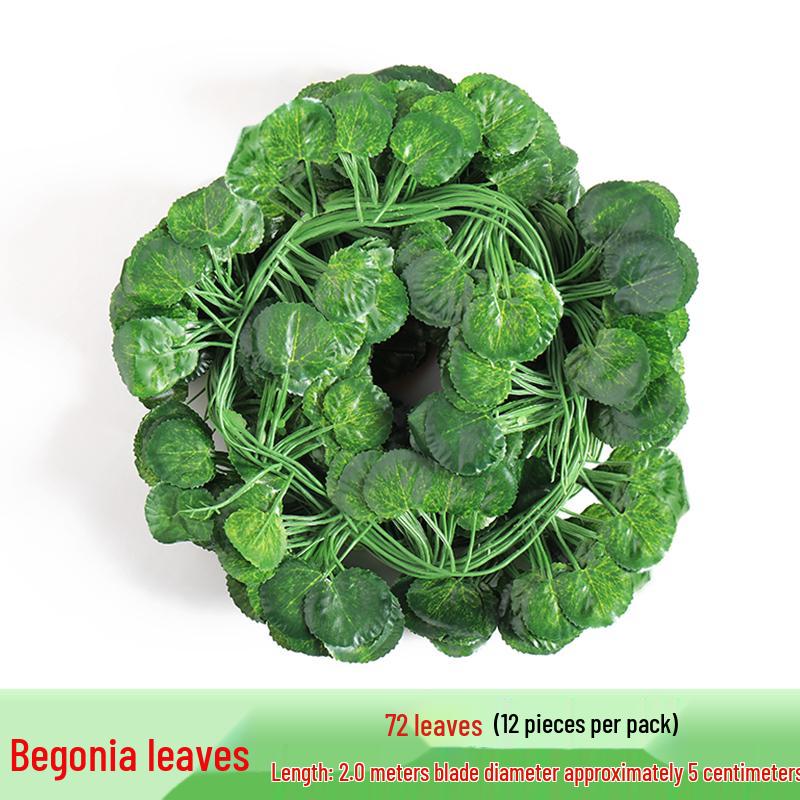 Rattan Vine Decorative Fake Leaves for Ceiling and Pipe Covering