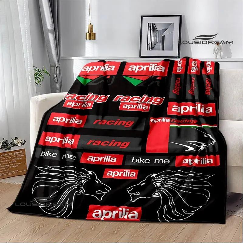 

Aprilia Motorcycle Logo Printed Blankets Fashion Warm Blanket Soft And Comfortable Blanket Home Travel Blankets Birthday Gift 180x230cm
