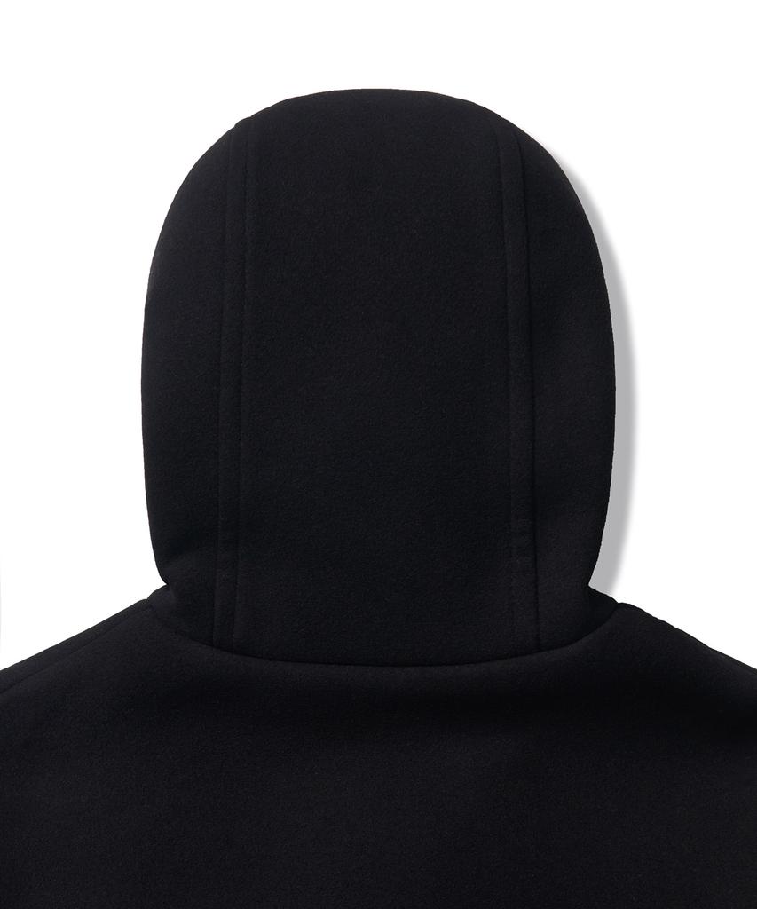 Musinsa Standard Wool Blend Oversized Duffle Coat [Black]