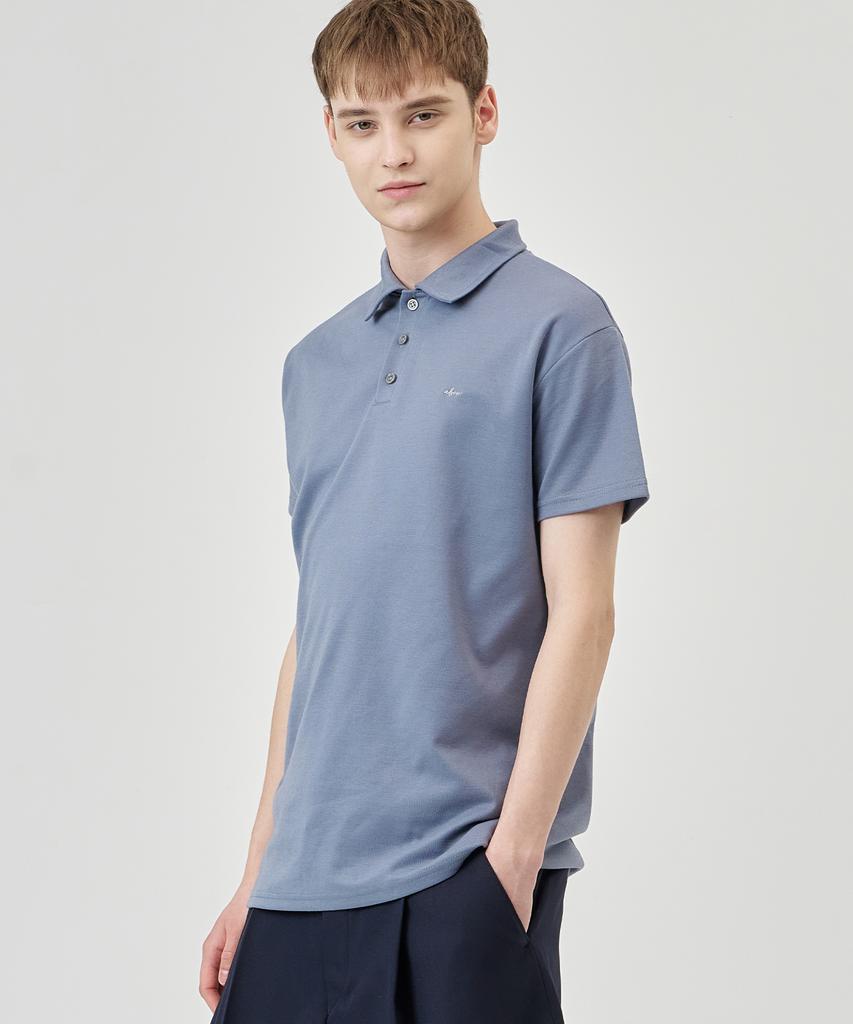 THE-ABON Basic Polo Shirt Navy