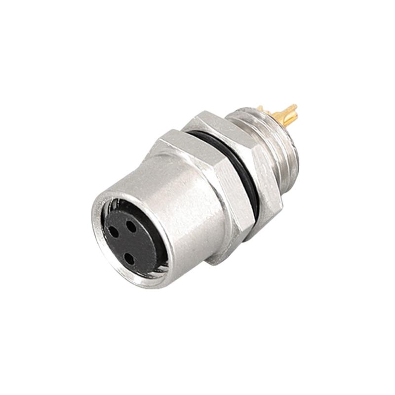 5/10PCS  M8 Flange Mounting Sensor Connector Waterproof Male And Female Plug Threaded Couplings 3 4 5 6 8 Pin A Type Connector