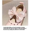 Spring New Korean Style Bow Girls Fashionable and Comfortable Soft Sole Casual Leather Shoes
