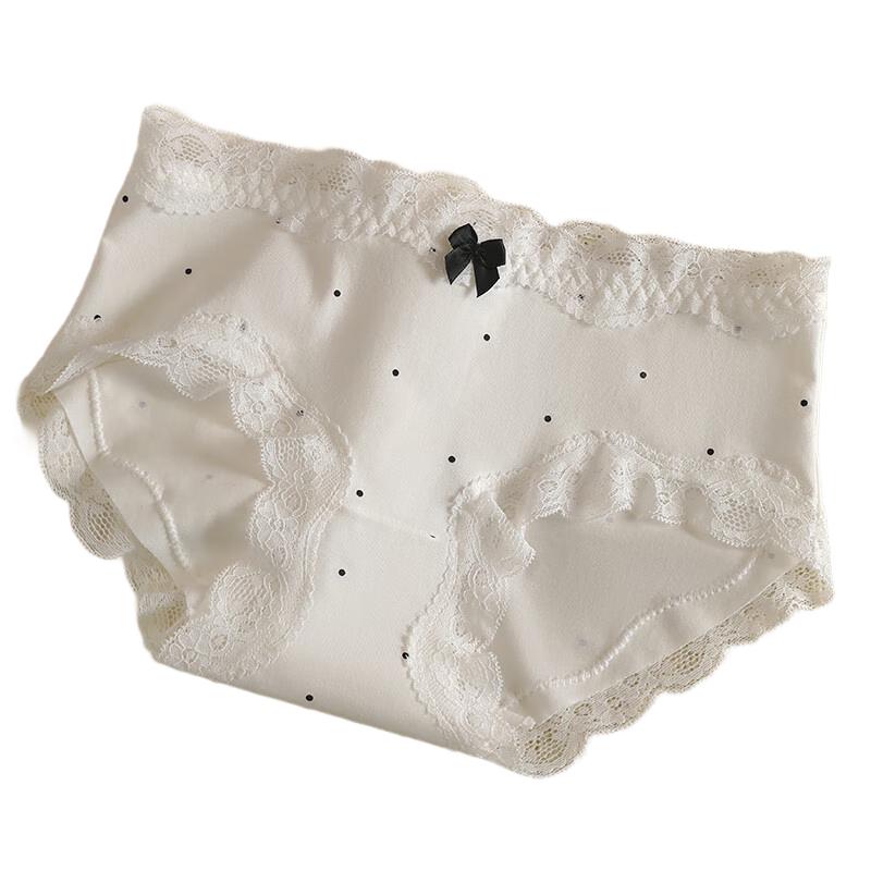 Modal Antibacterial Lace Mid-Rise Briefs for Women