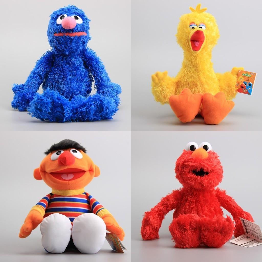 High Quality Sesame Street Plush Elmo Zoe Ernie Oscar Cookie Grover Bird Nwt Toys
