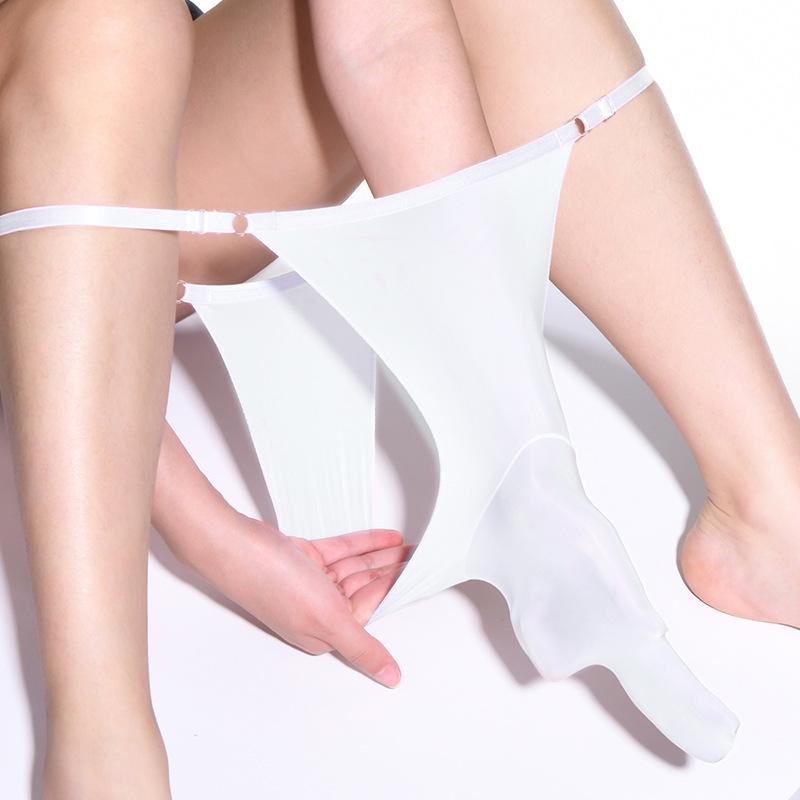 Sexy ultratenké pánské kalhotky Qinghe s nízkým pasem ve tvaru T Nastavitelná velká velikost prodyšná mastná hedvábně zábavná