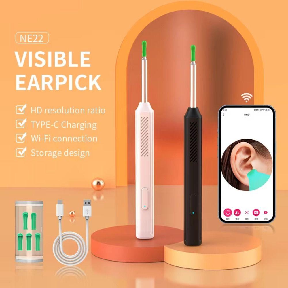 Smart Ear Cleaner Full Set HD Camera Wireless Otoscope Ear Wax Removal Tools  Teeth Inspection