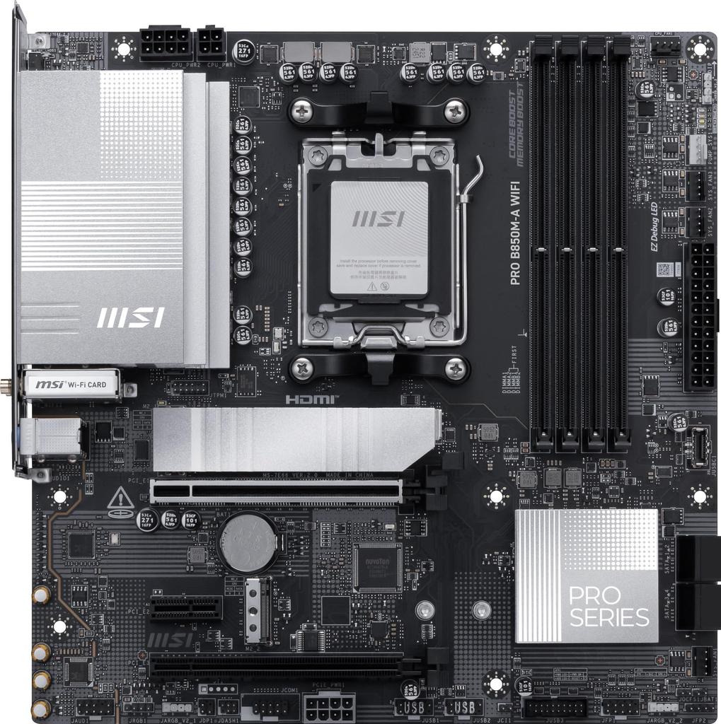 MSI PRO WIFI Motherboard PRO WIFI MB6785 B850M-A Micro-ATX B850M-A