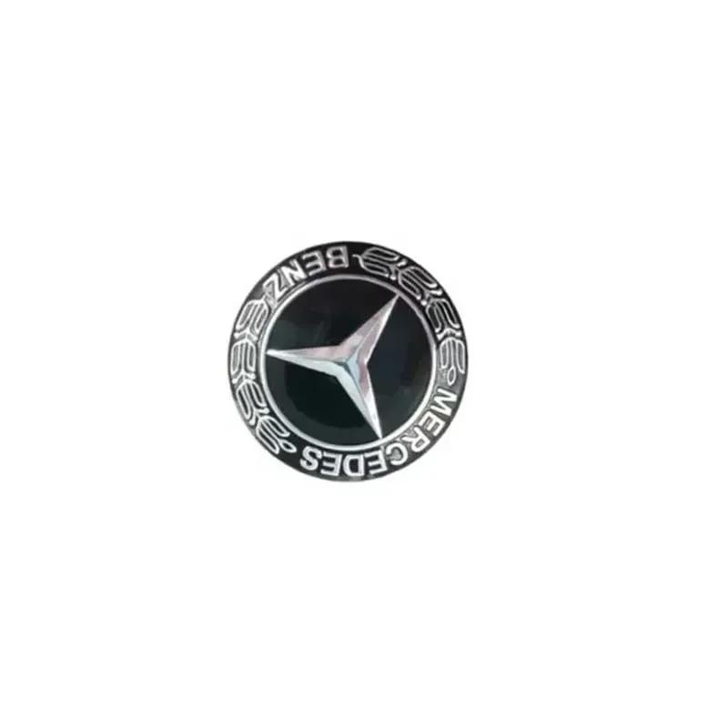 

C200 E200 For Mercedes Benz 52mm Car Steering Wheel Center Alloy Badge Sticker for Mercedes Benz Emblem w204 w212 w202 w118 w21 чёрный