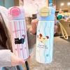 Double-layer Thermos Cup 520ml Capacity Insulation Cup Travel Mug Vacuum Flask  Sports