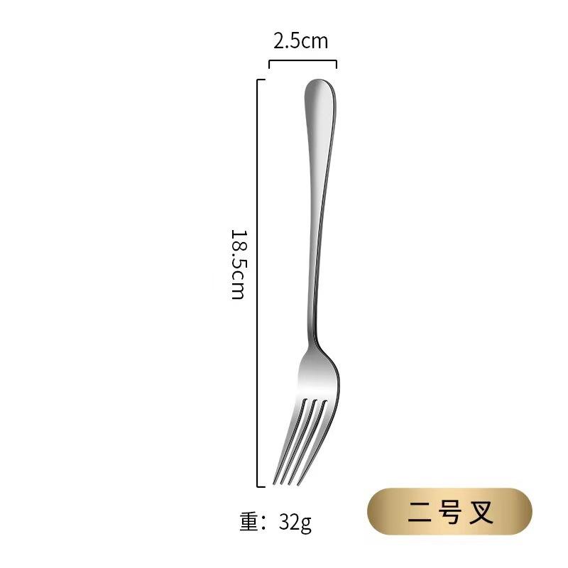 Stainless Steel Tableware Set Western Food Thickened Steak Knife Fork Spoon Coffee Dessert Spoon