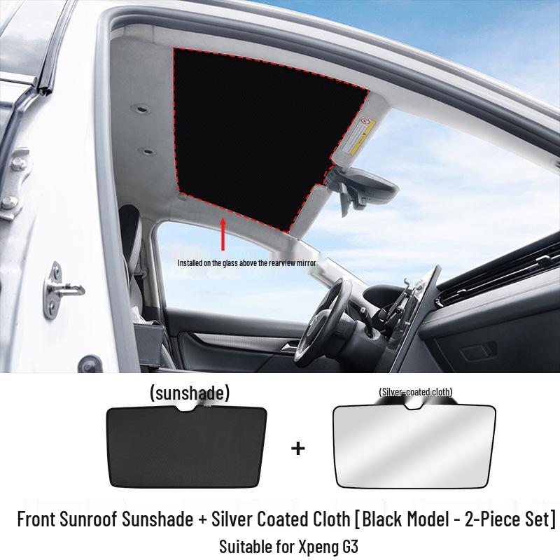 XPeng P7 P5 G3 Sunroof Sunshade: Ice Crystal Curtain for Heat Insulation & Sun Protection