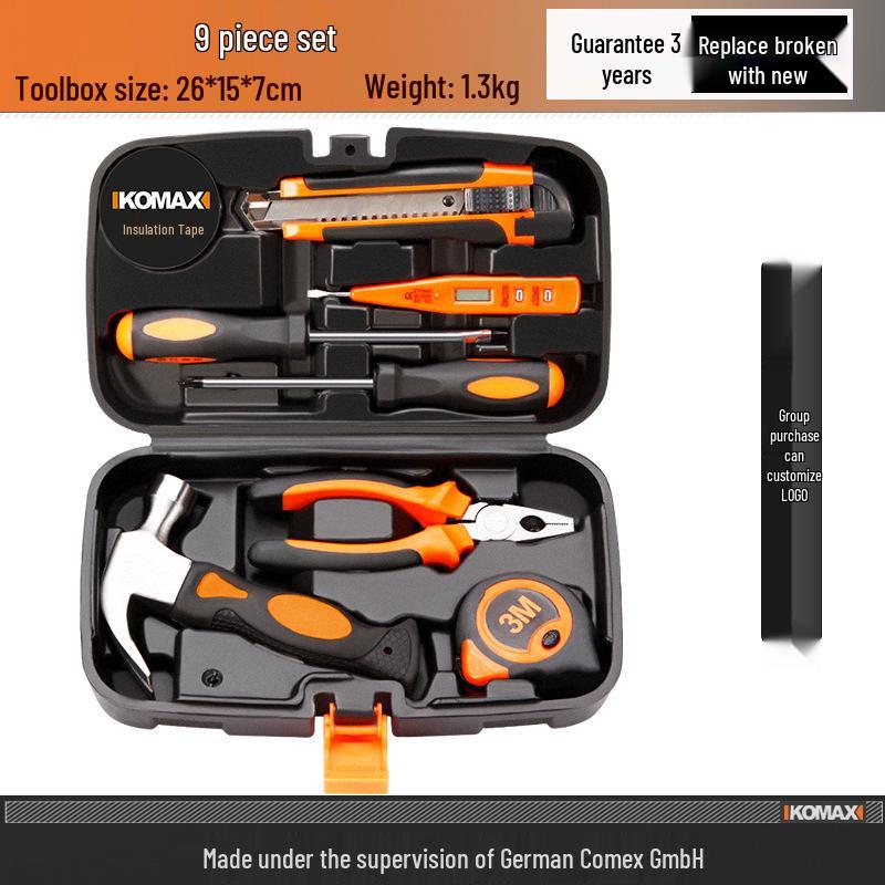 Multifunctional Household Toolbox Set: Complete Electrician & Car Repair Kit.