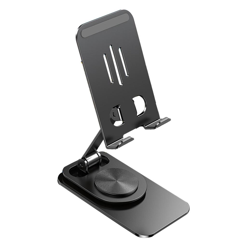 Phone Holder 360 degrees Rotation Height   Foldable Portable Metal Desk Phone Dock Holder for Phone Tablet