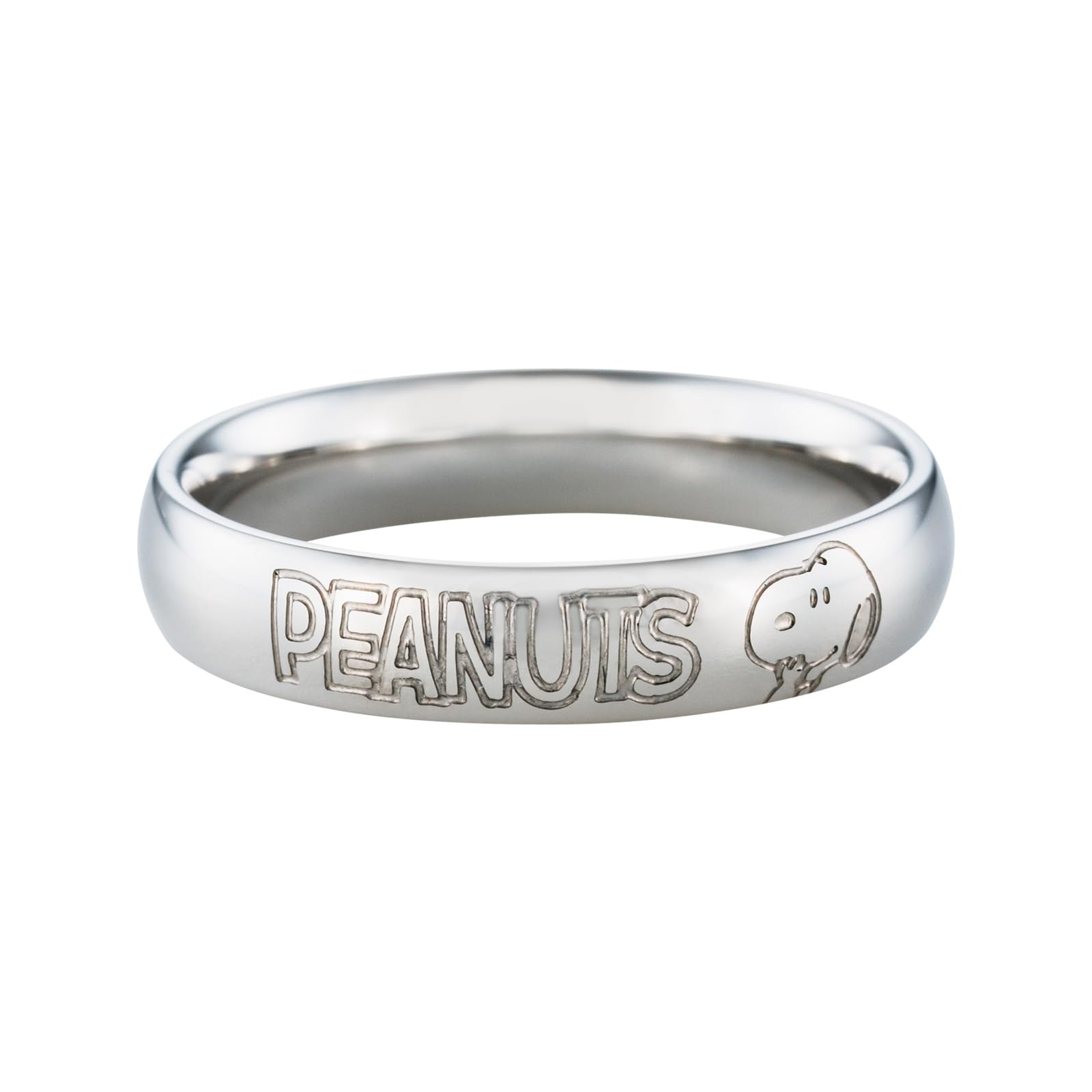 

Unisex Ring Surgical Stainless Steel PEANUTS Snoopy PNST001SV [White Clover] No. 7-21 (No. 15)