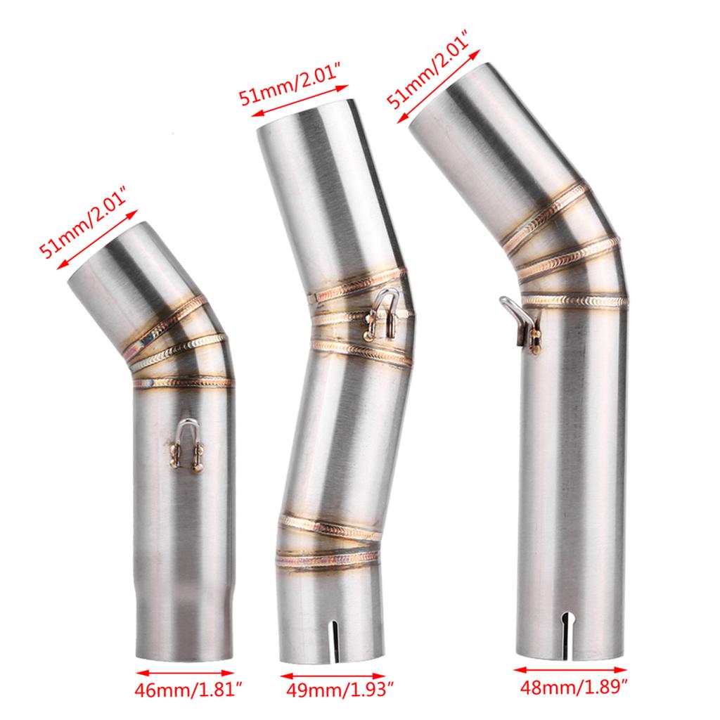 Motorcycle Exhaust Middle Link Pipe For Suzuki K6 K7 K8 GSXR 600 GSXR750 GSXR600 GSXR 750 Mid Connect Pipe Adapter(Type1