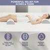 1 Piece Leg, Knee, Lower Back Pillow, Crescent Shape Viscoelastic Foam Pillow, Half Roll Pillow, Lower Back Relaxation