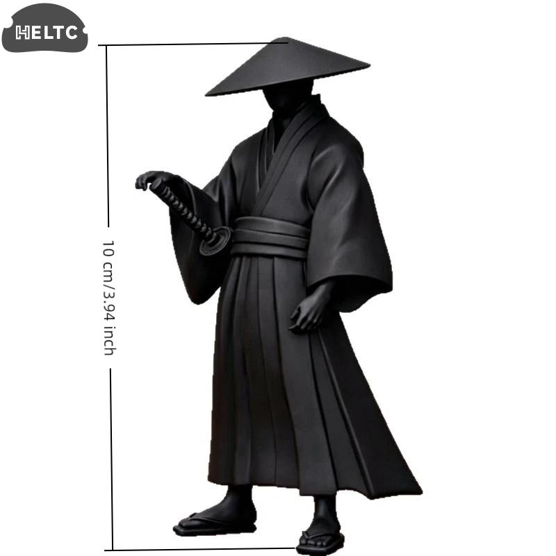1PC Eco-Friendly Mini Chinese Swordsman Figure Exquisite Ancient Car Statue Ornament Cartoon Swordsman Miniatures Interior Decor
