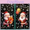 Christmas Static Cling Decals With Santa Snowman Snowflakes For Window Decor