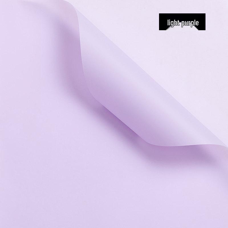 Translucent Waterproof Matte Paper for Florist Bouquets - Korean Solid Color Flower Packaging