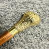 Antique Nautical Solid Brass Head Handle Wooden Walking Stick Cane Birthday Gift