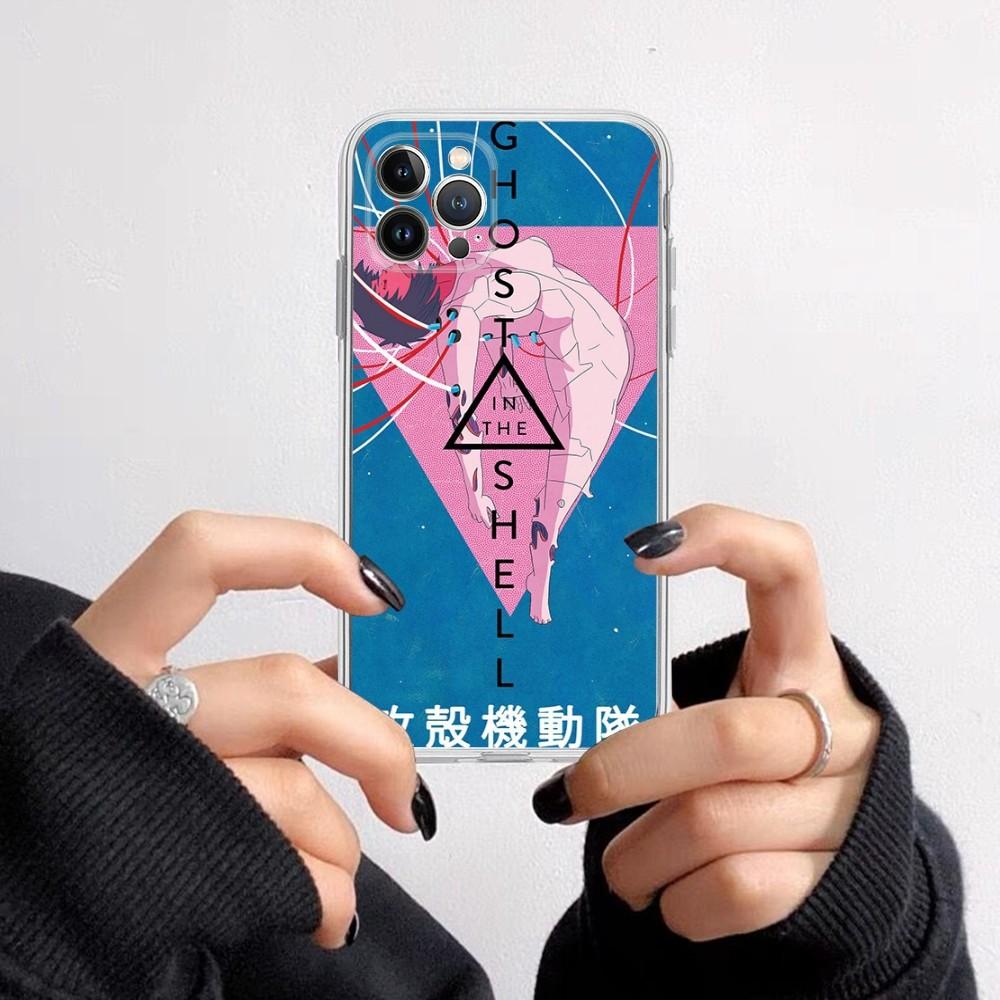 Ghost In the Shell Phone Case for iPhone 16 15 8 7 6 6S Plus X SE XR XS 14 11 12 13 Mini Pro Max Mobile Case