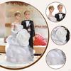 Bride And Groom Cake Toppers Decorative Figurine for Wedding Celebrations