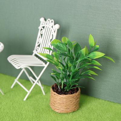1:12 Puppenhaus Mini Orangenbaum im Topf Grüne Topfpflanzen Haus Garten Deko Spielzeug