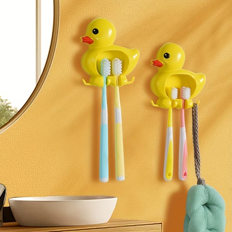 No-Drill Suction Cup Bathroom Organizer, Waterproof Dustproof Plastic Duck-Shaped Home Decor for Bathroom Storage, Bathroom Accessories
