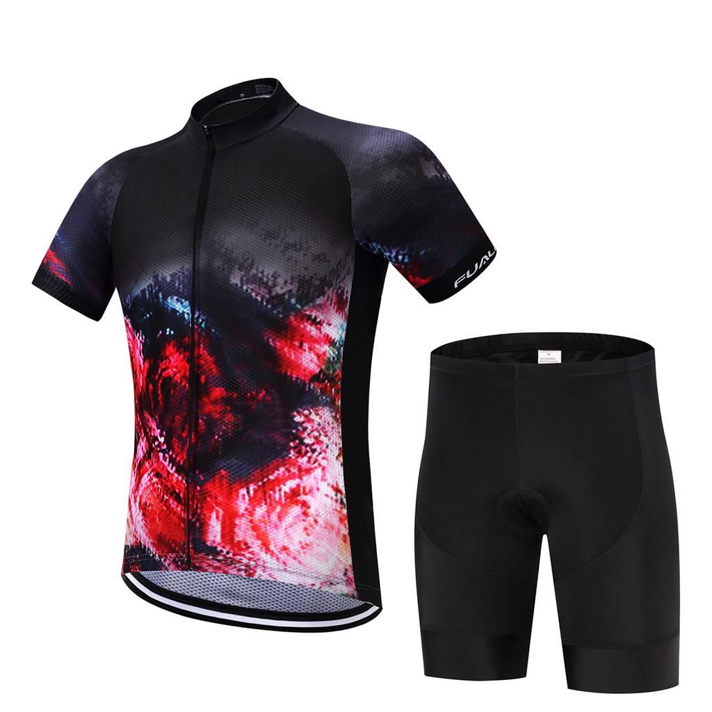 Men's Short Sleeve Cycling Wear Set Quick Dry Biking Shorts for Professional 2026 Summer Breathable Outdoor Sports Cycling Suit Set