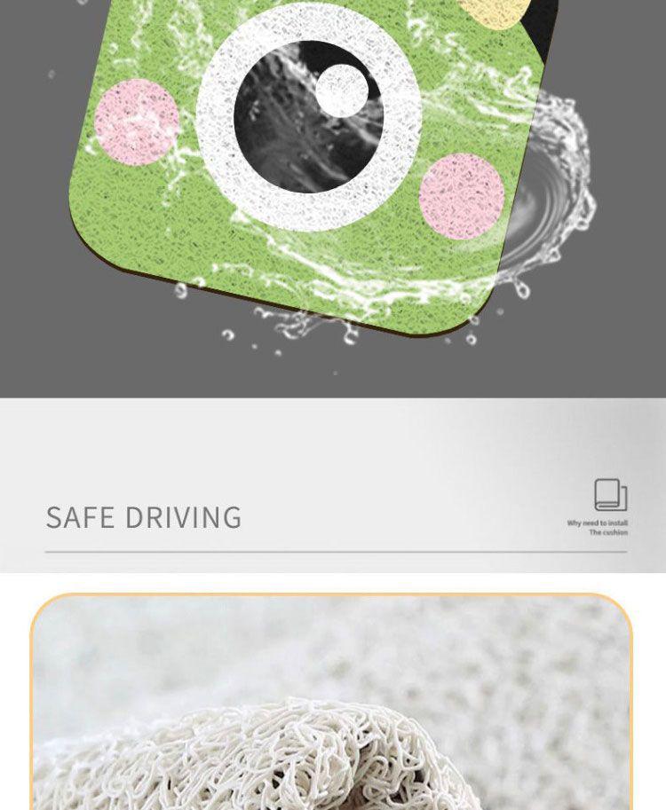 Universal Cartoon Car Interior Foot Mats - Scratch & Wear Resistant Set