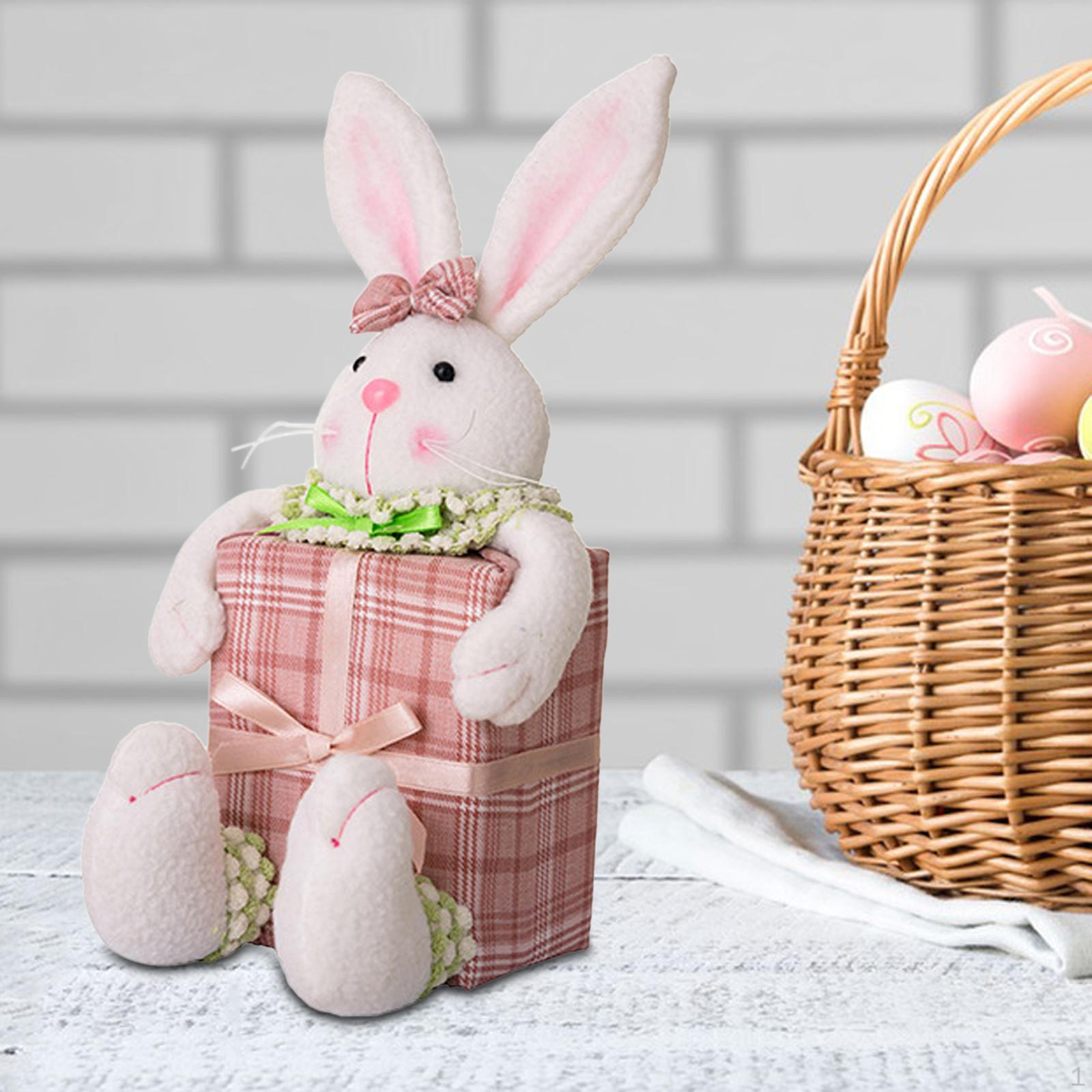 

Фигурка кролика, фигурки пасхального кролика, художественные поделки, милая плюшевая игрушка, статуя для вечеринки дома female