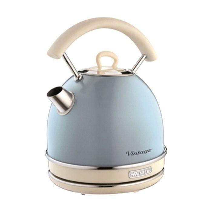 Bouilloire Vintage Bleu 1,7 L - Ariete - Poignée ergonomique et filtre anticalcaire amovible