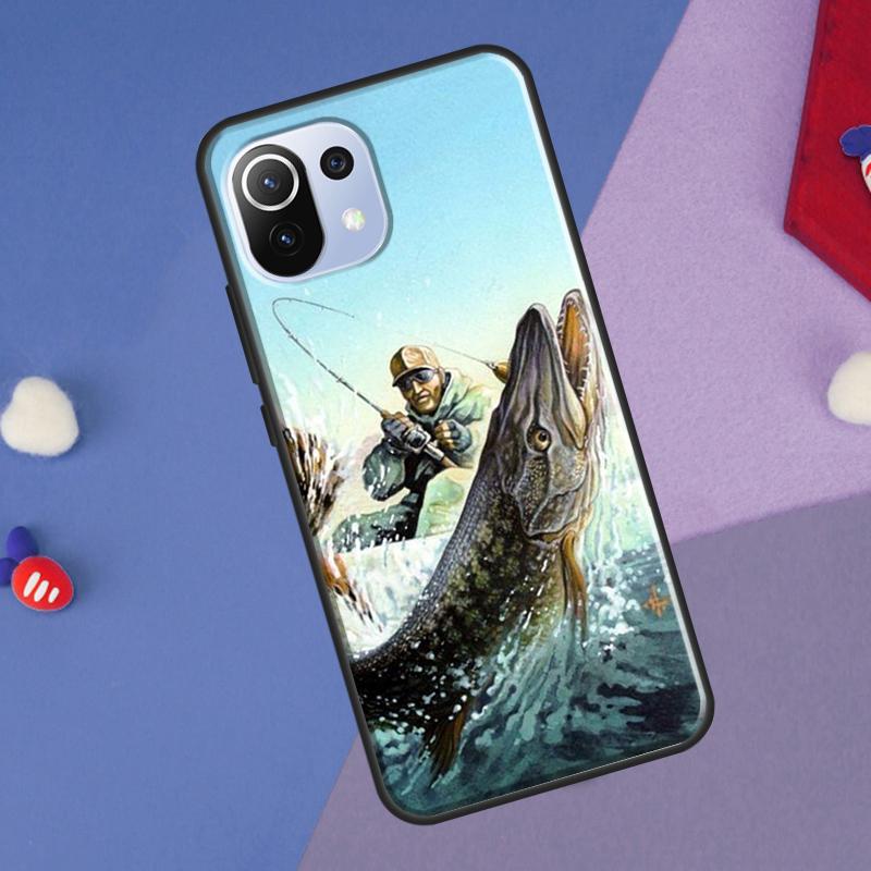 Fishing Painting Cover For Xiaomi 14 13 Ultra 11T 12T 13T 14T Pro POCO X7 Pro X3 X5 F3 F5 F6 M6 X6 Pro Case