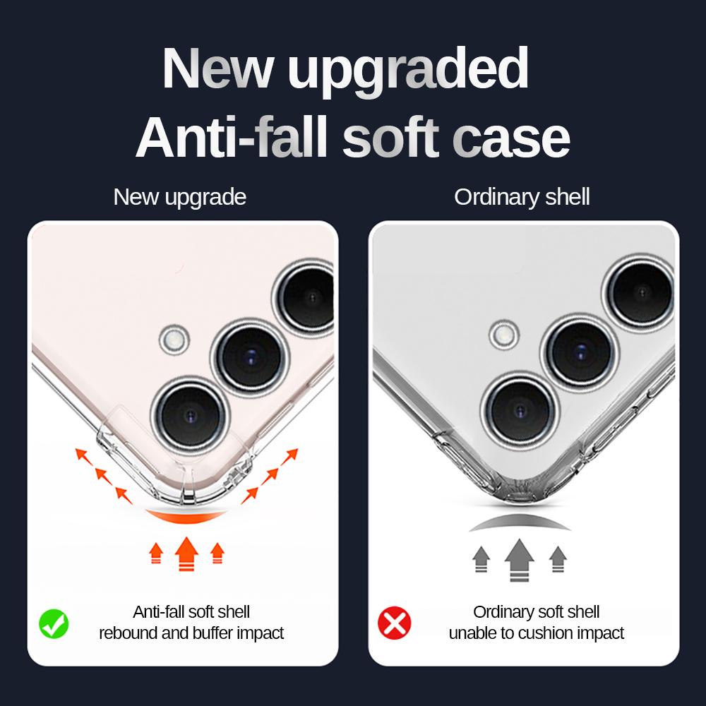 For Samsung Galaxy S25 S26 Case Anti-Yellow Transparent Soft Cover S25 Ultra S 26 Plus 25 FE Edge S26Ultra S26FE 5G Clear Funda