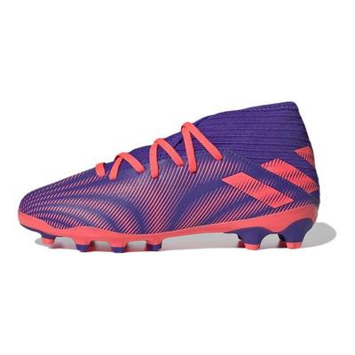Nemeziz 3 Multi-Suelo J Zapatos de Fútbol para Niños Cómodos Antideslizantes Duraderos de Caña Baja Zapatos de Fútbol para Niños Azul EH0579