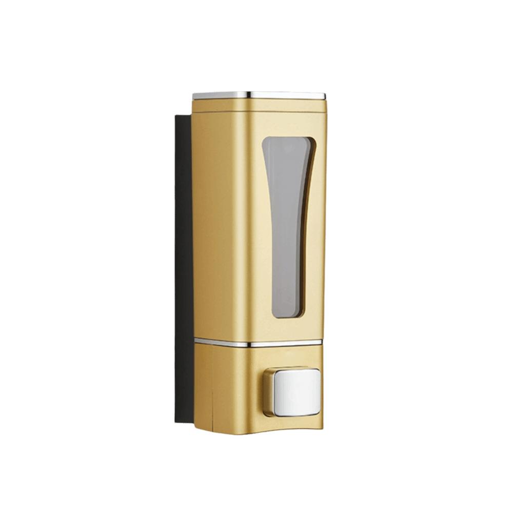 Large Capacity Wall-Mount Soap Dispenser 3 Head Liquid Soap Dispenser  Shampoo gold-1