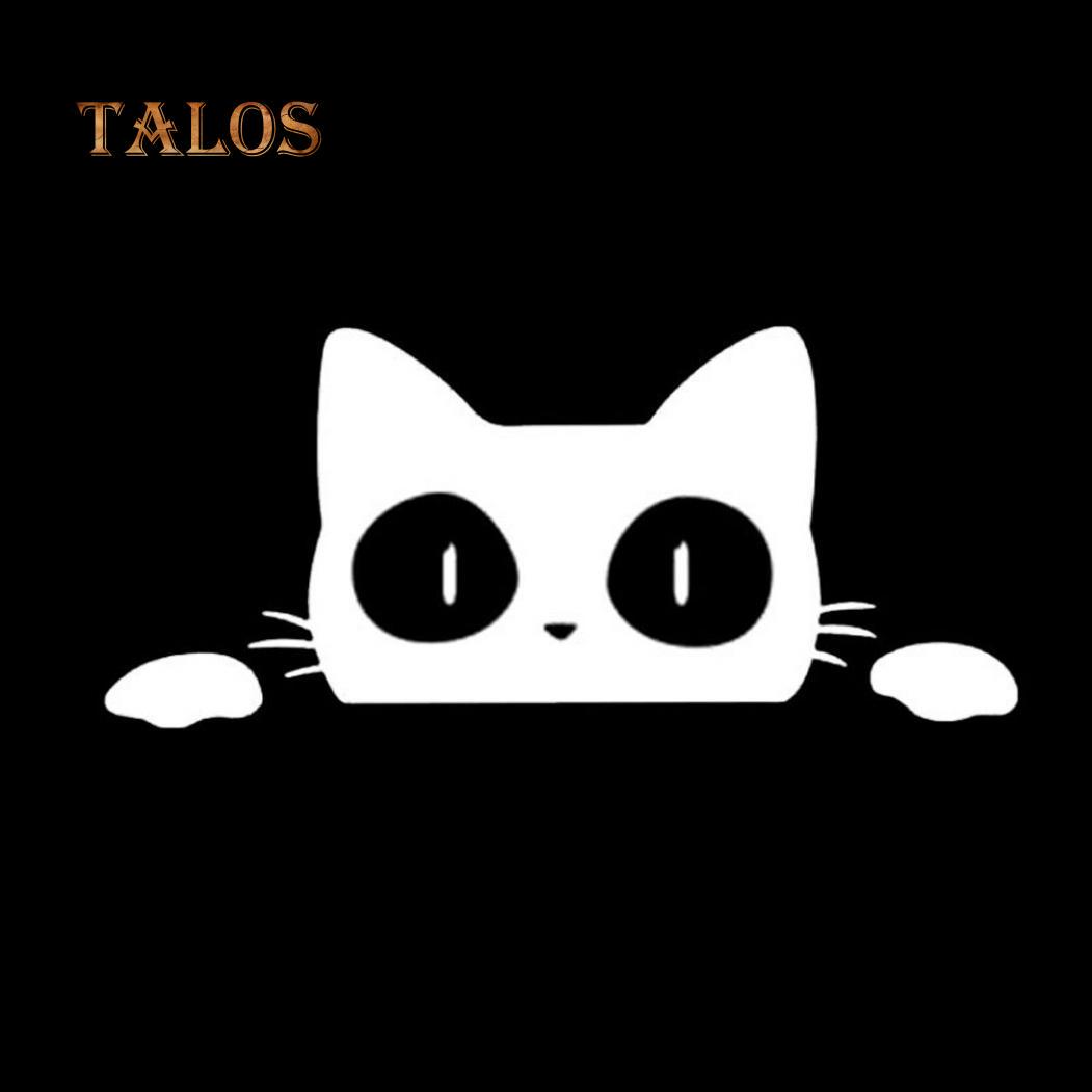 

Светоотражающие выглядывающие кошки животные стайлинга автомобилей декоративные наклейки авто наклейки на окна светящиеся значки белый