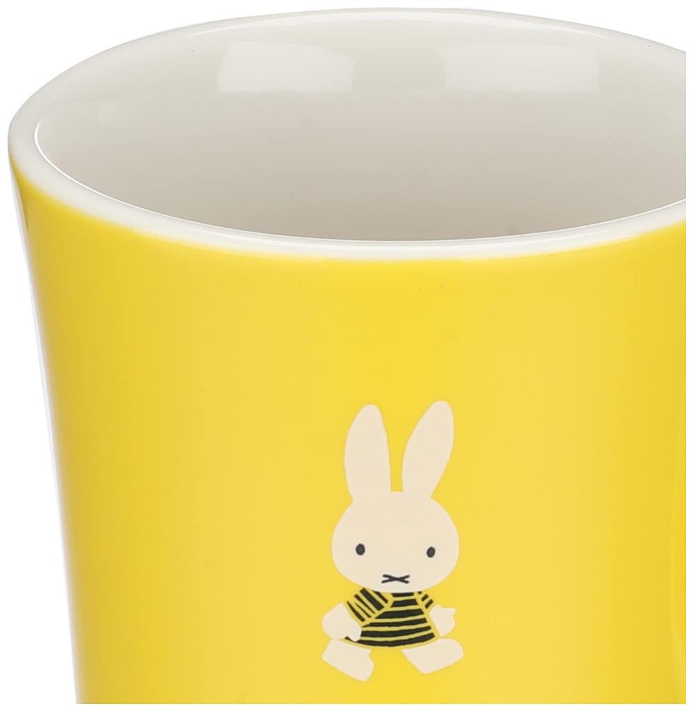 Kanesho Pottery [Dick Bruna] Miffy Porcelain Colored Mug, Going to the Sea, Yellow, 208134