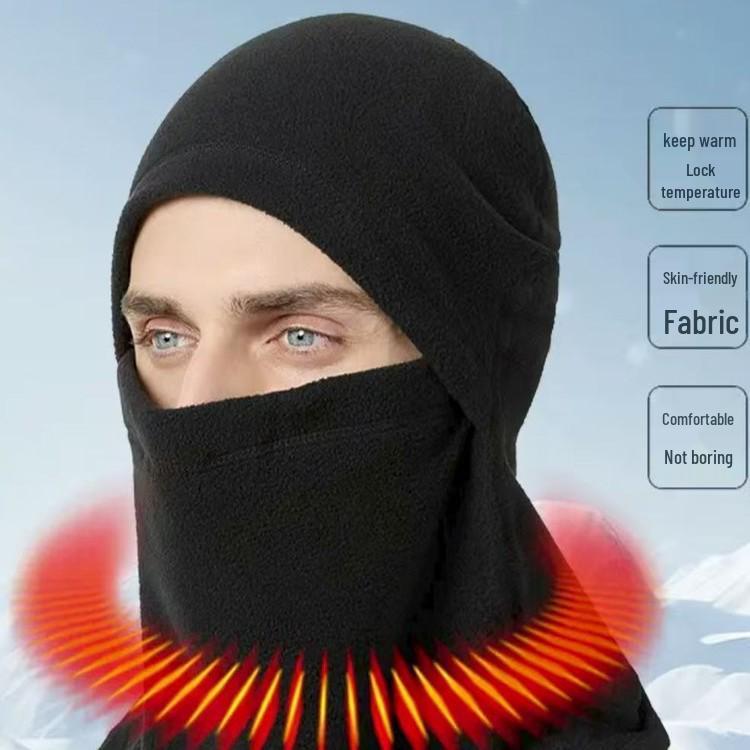 Unisex Ohrbügel Nackenwärmer und Gesichtsmaske: Vielseitiger, winddichter Schal für Herbst-/Winterradfahren