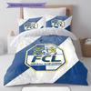 Set Copripiumino Trapuntato con Logo FC Luzern Federa Decorazione per la Casa Regalo di Compleanno (1 * copripiumino + 2 * federa, senza nucleo)