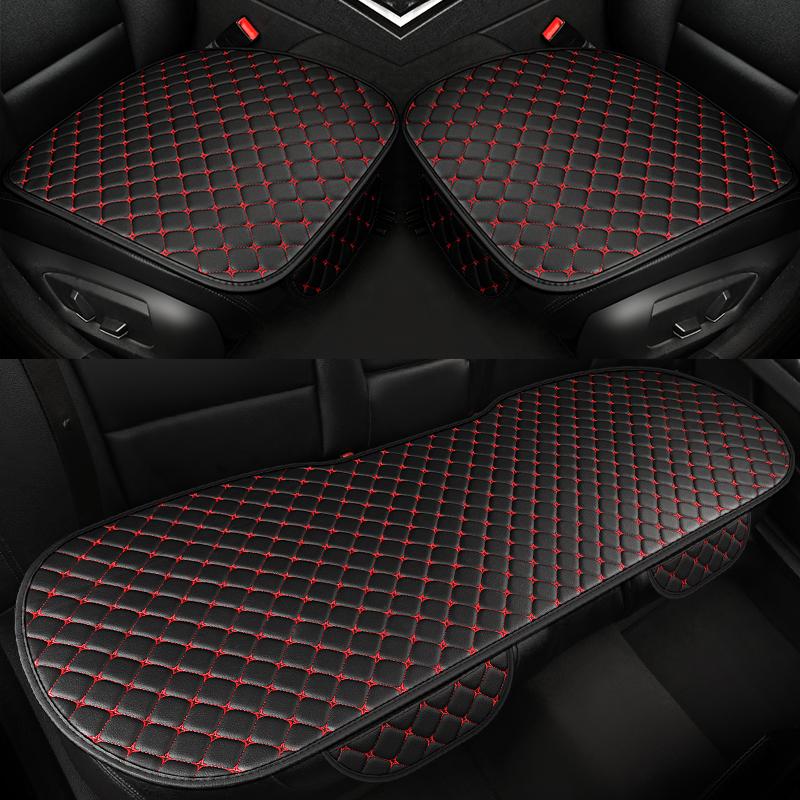 New Car Seat Cushion Universal Comfort Breathable Leather Diamond Grid Single Seat Multi-Pack Universal Vehicle Seat Pad