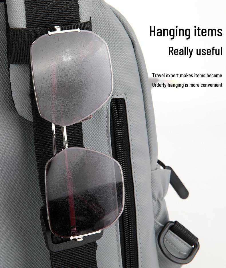 Men's Multi-Layer Large Capacity Crossbody Chest Bag for Outdoor Sports and Business Commute