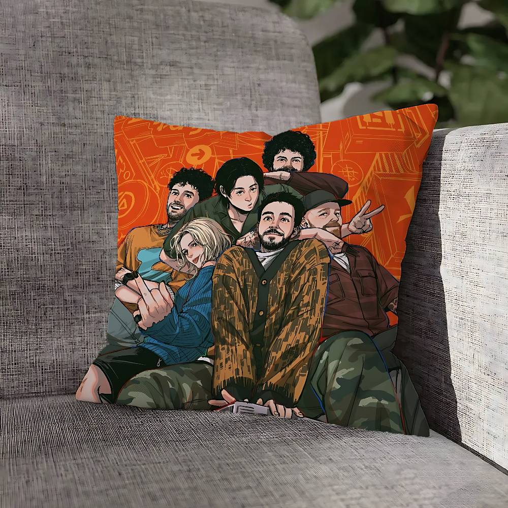 Rock E-Emily A-Armstrong Throw Pillow Case For 45x45cm 40x40cm 55x55cm 50x50cm 30x30cm Square Car Pillowcase Shell