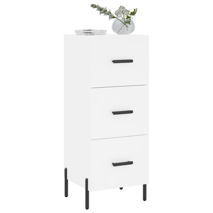 VidaXL Buffet blanc 34,5x34x90 cm bois d'ingénierie 828612