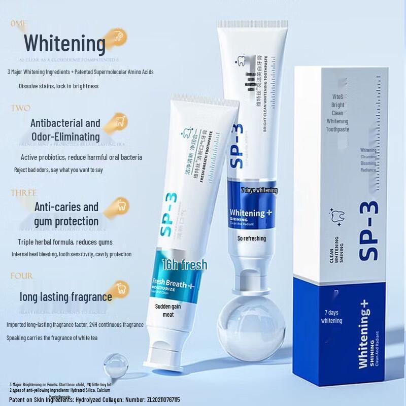 

VTS Fresh Breath Whitening Toothpaste
