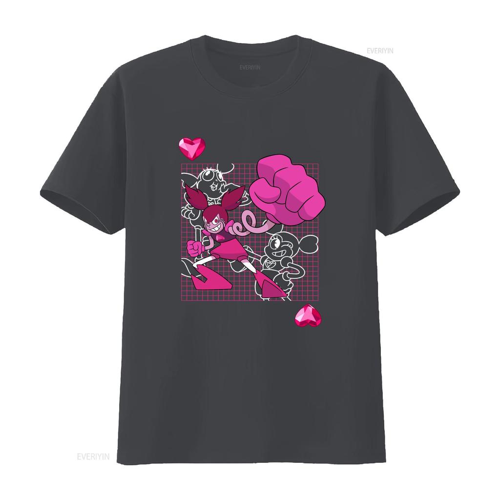 Steven Universe Mens The Movie Spinel Punch T Shirt New Styles In S L XL Vintage Washed Homme Stretched Fashion Streetwear Soft